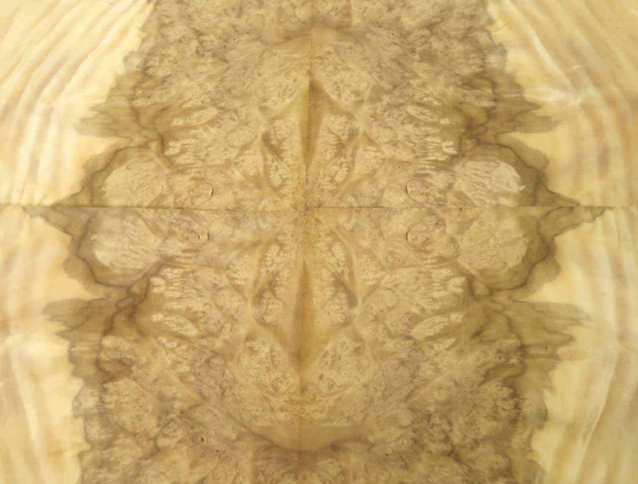 Laurel Wurzelholz Furnier Maserholz f Intarsien 48x35-38cm 4 Blätter