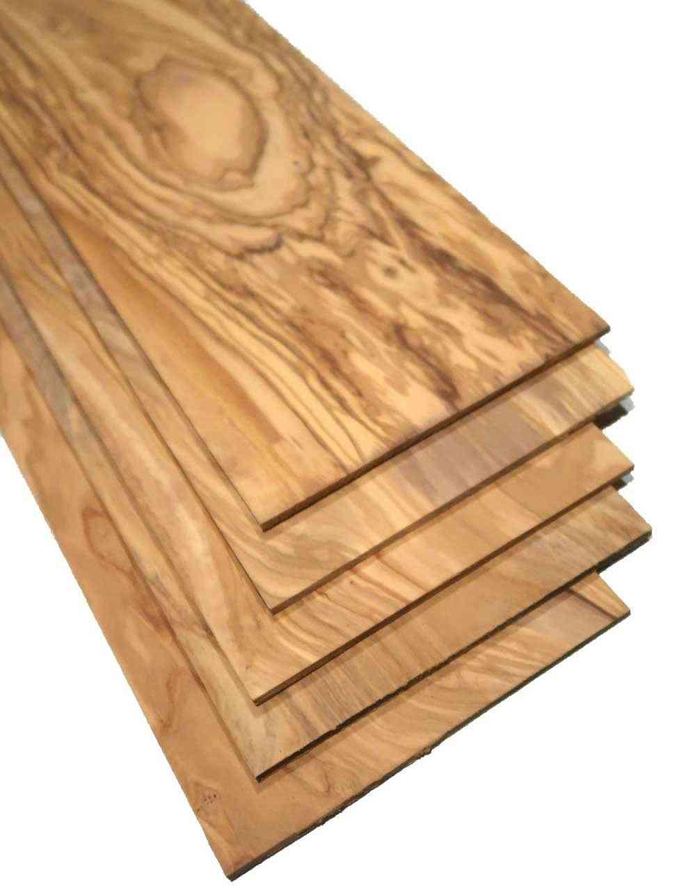 4,5mm Olivenholz Griffbrett Tonholz Sägefurnier 62x17cm 2Stk