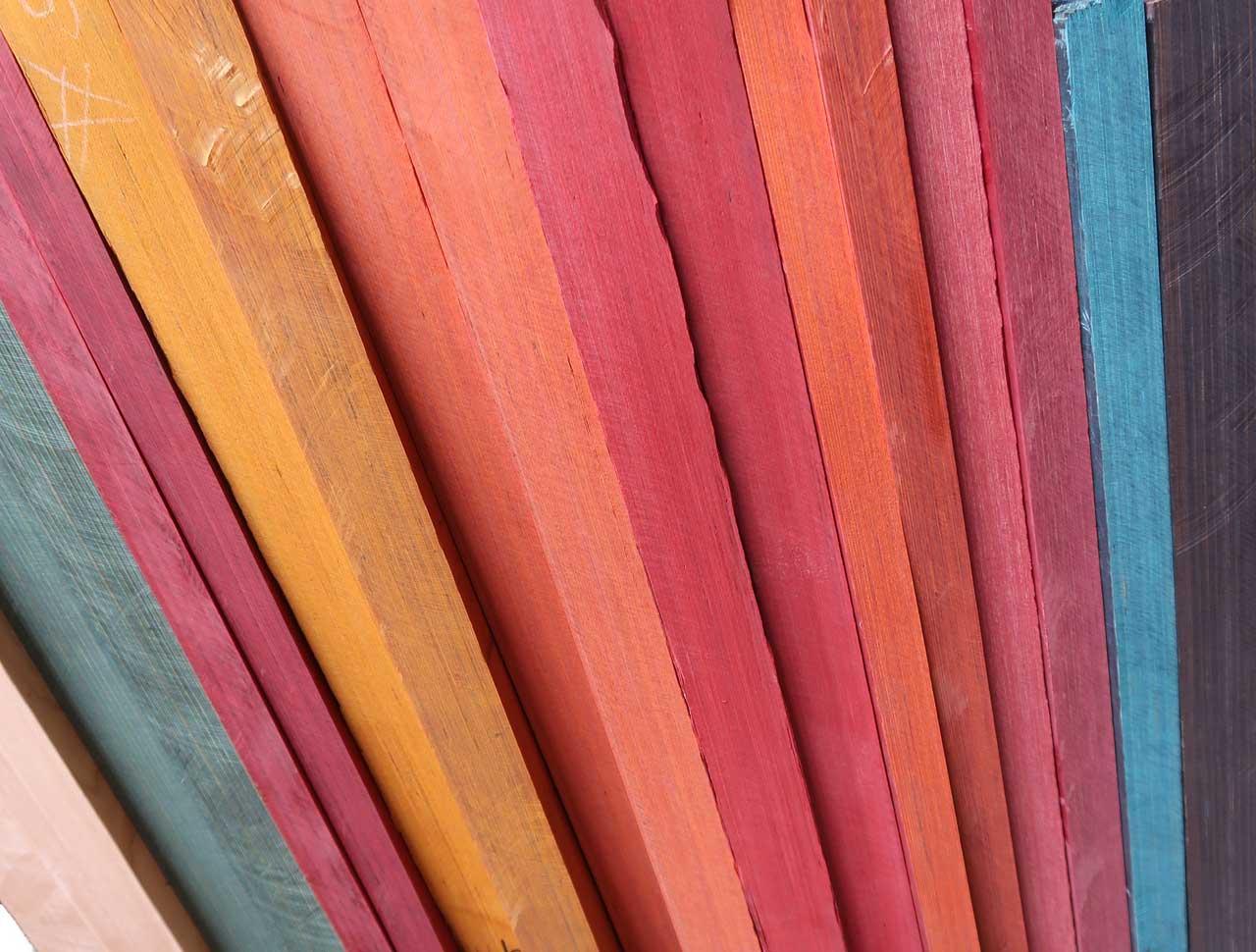 Ice Blue Türkis REZYWOOD stabilisiertes Holz 70x23x3,1cm