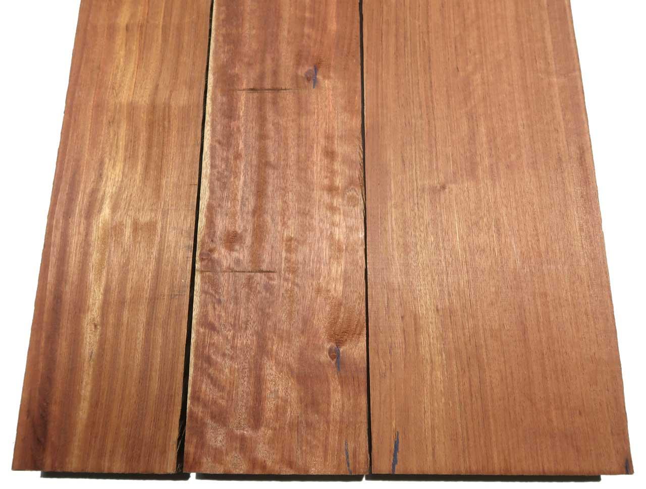 1x Bubinga Holz Rosenholz Bohle 125x23cm x 61mm #S1