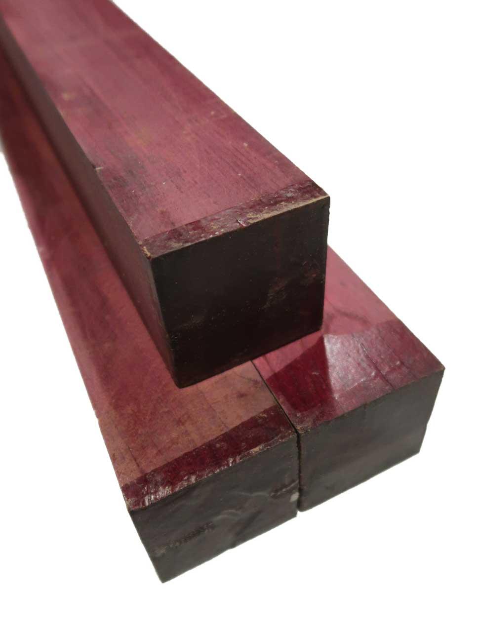 1x Amarant Kantel Purpleheart Holz 61x6,9x6,9cm