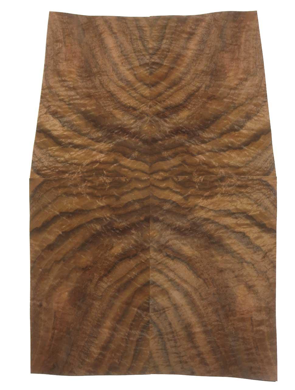 Nussbaum Wurzelholz Furnier Intarsien 29x18-20cm 24 Blätter