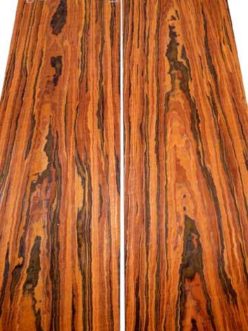 Rosewood wood Cocobolo board SaRaiFo Actionwood 62x21,5cm x 50mm