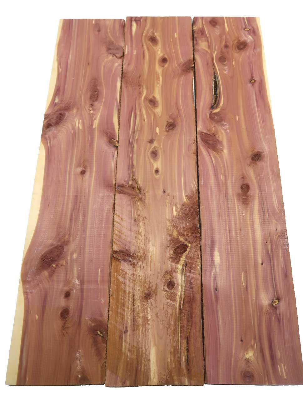 3x Aromatische Rotzeder Zeder Holz 95x19,5cm x 24mm #D1