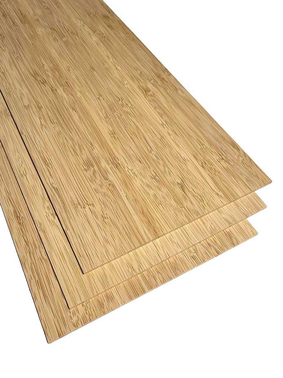 3mm Bambus Platten Brettchen Sägefurnier 121x20cm 4 Stk caramel