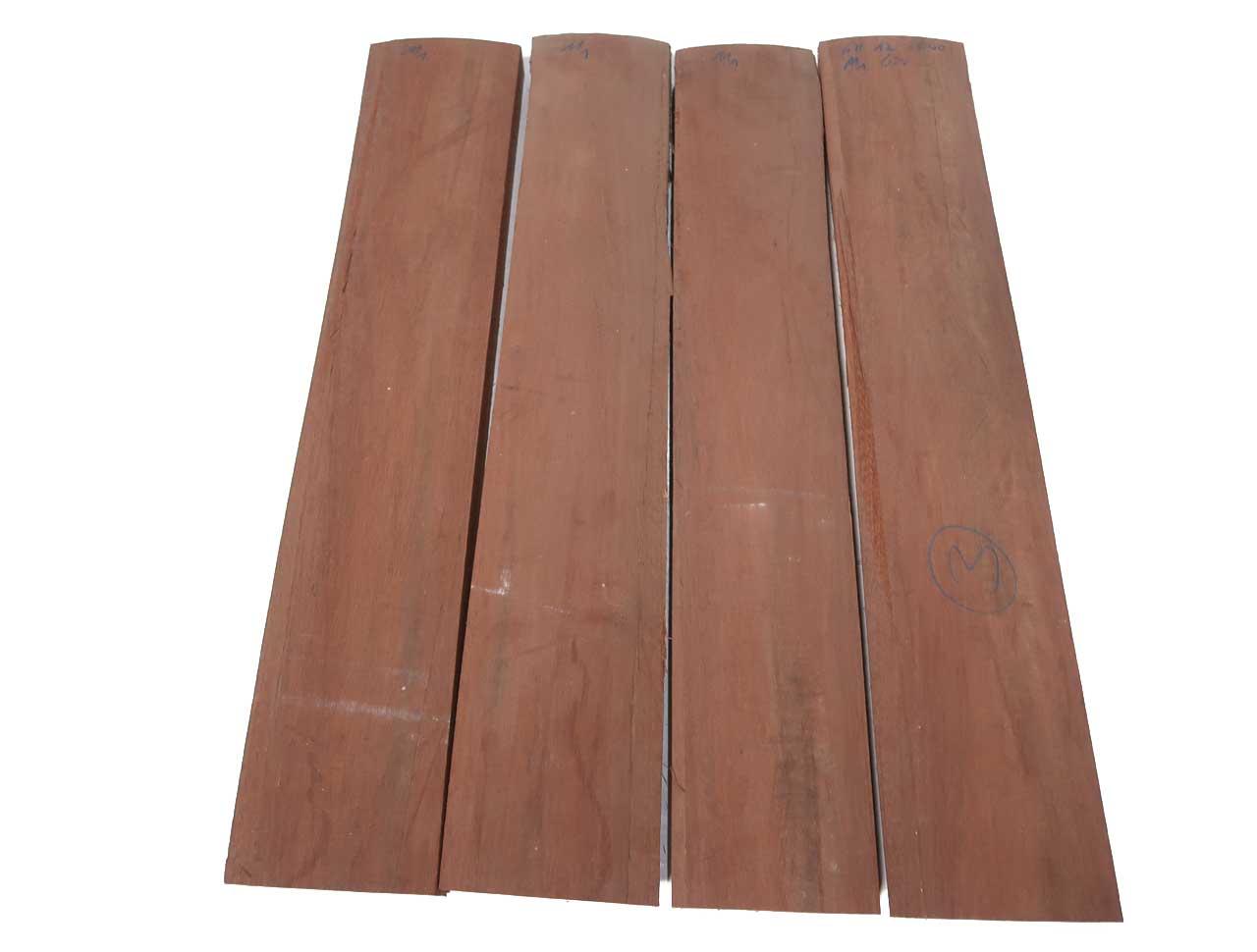 3x Mahagoni Holz Leisten Kantholz Sapeli DIY 90x11,5-12cm x 33-38mm #M2