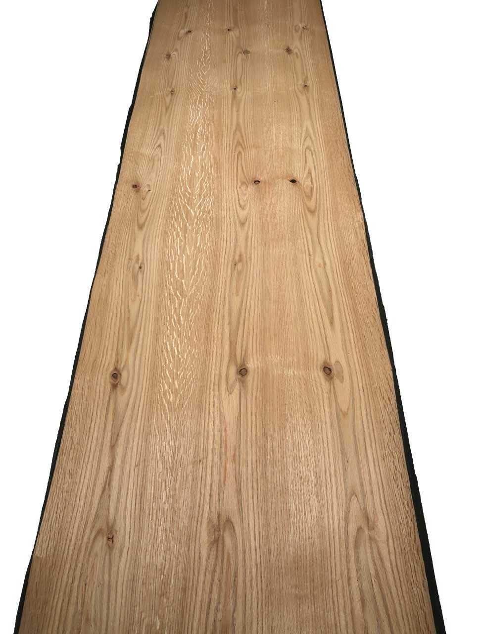 Wild Oak veneer natural wood sheets with fleece rustic 250x62-64cm