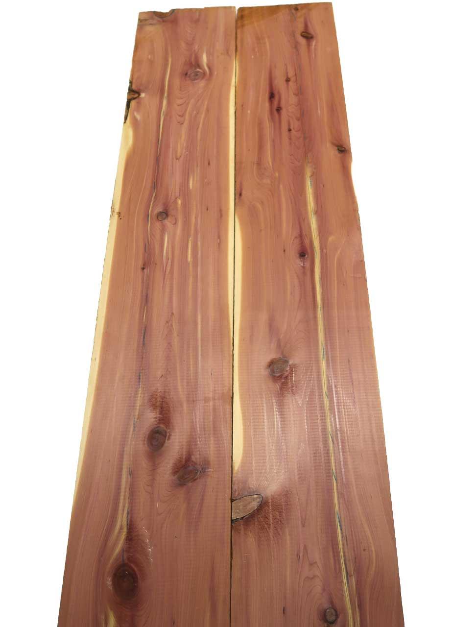 1x Aromatische Rotzeder Zeder Holz 128x23cm x 50mm