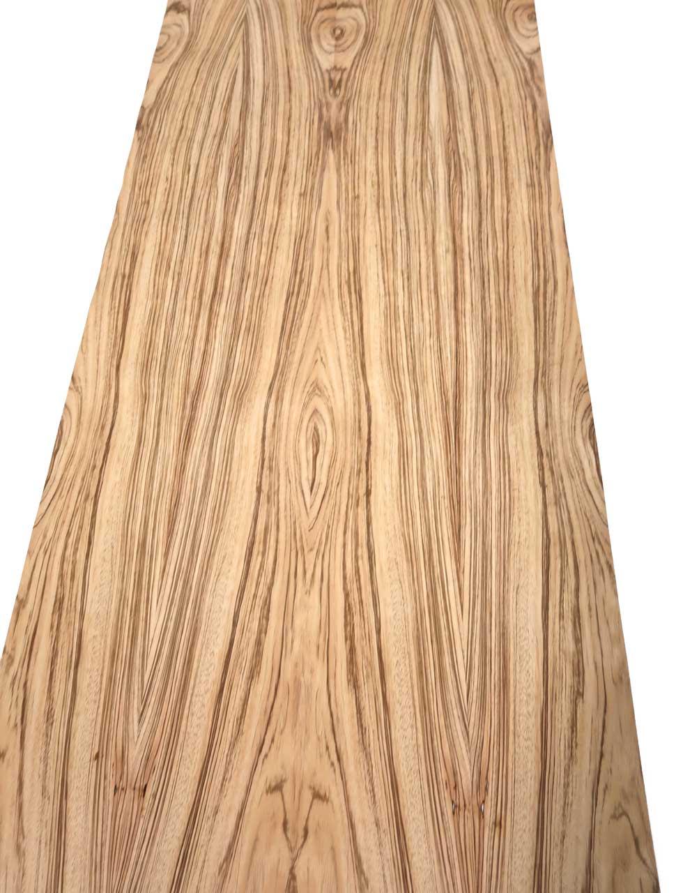 Zebrano Holz Furnier Zebrawood 180x20-21cm 4 Blätter