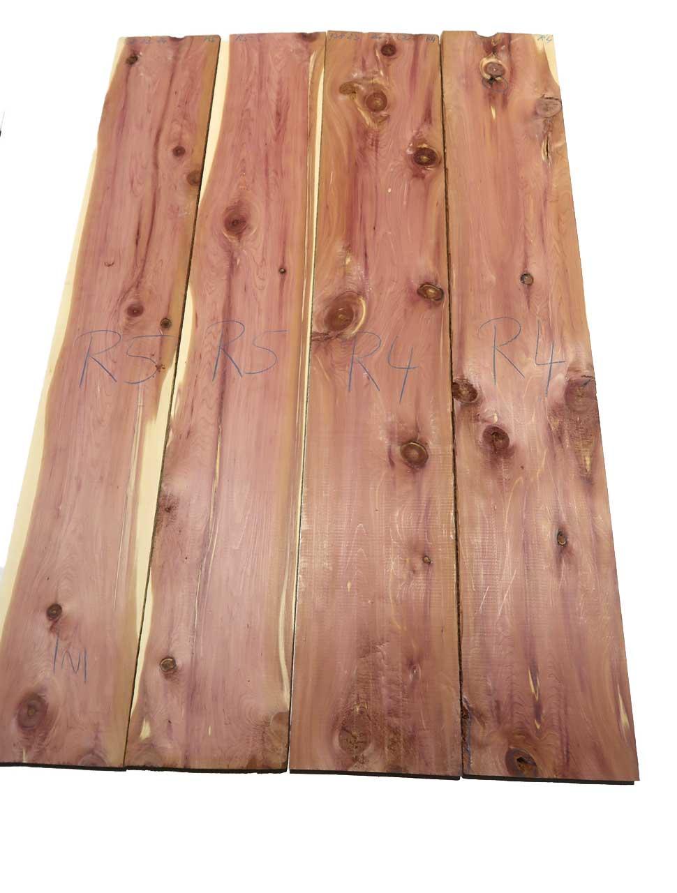 2x Aromatische Rotzeder Zeder Holz 138x23cm x 24mm #R4