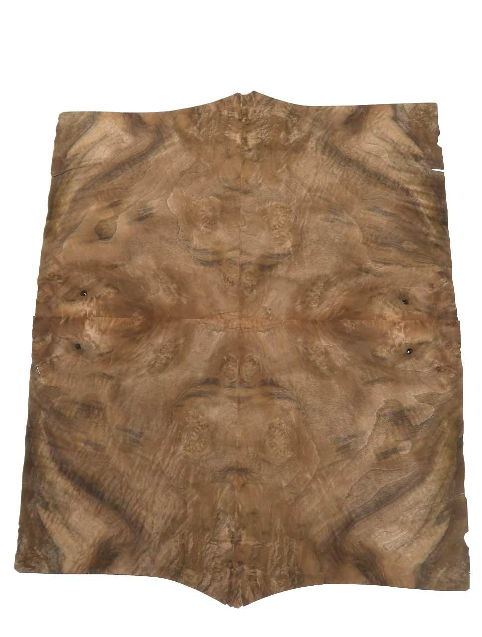 Nussbaum Wurzelholz Furnier Intarsien 31x23-25cm 8 Blätter