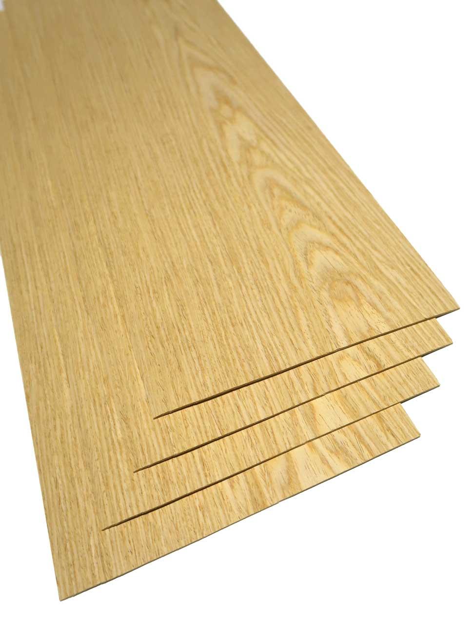 2mm Eichen Holz Furniere SaRaiFo Sägefurnier 62x20-21cm 4 Blätter