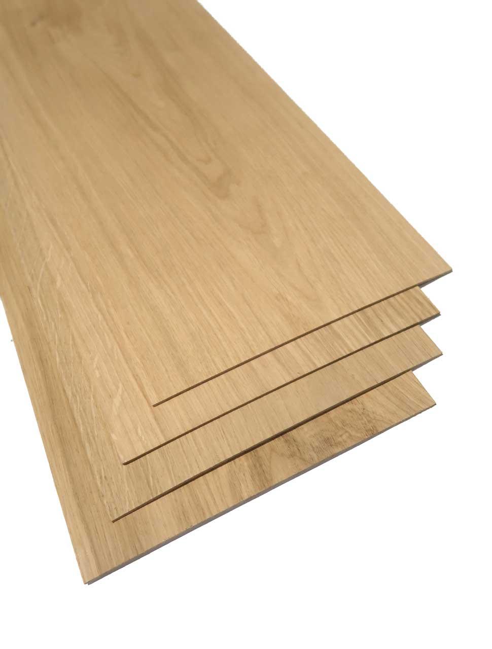 4x Eichen Holz dünne Brettchen Lamellen 63x21cm x 2,5mm PRIME