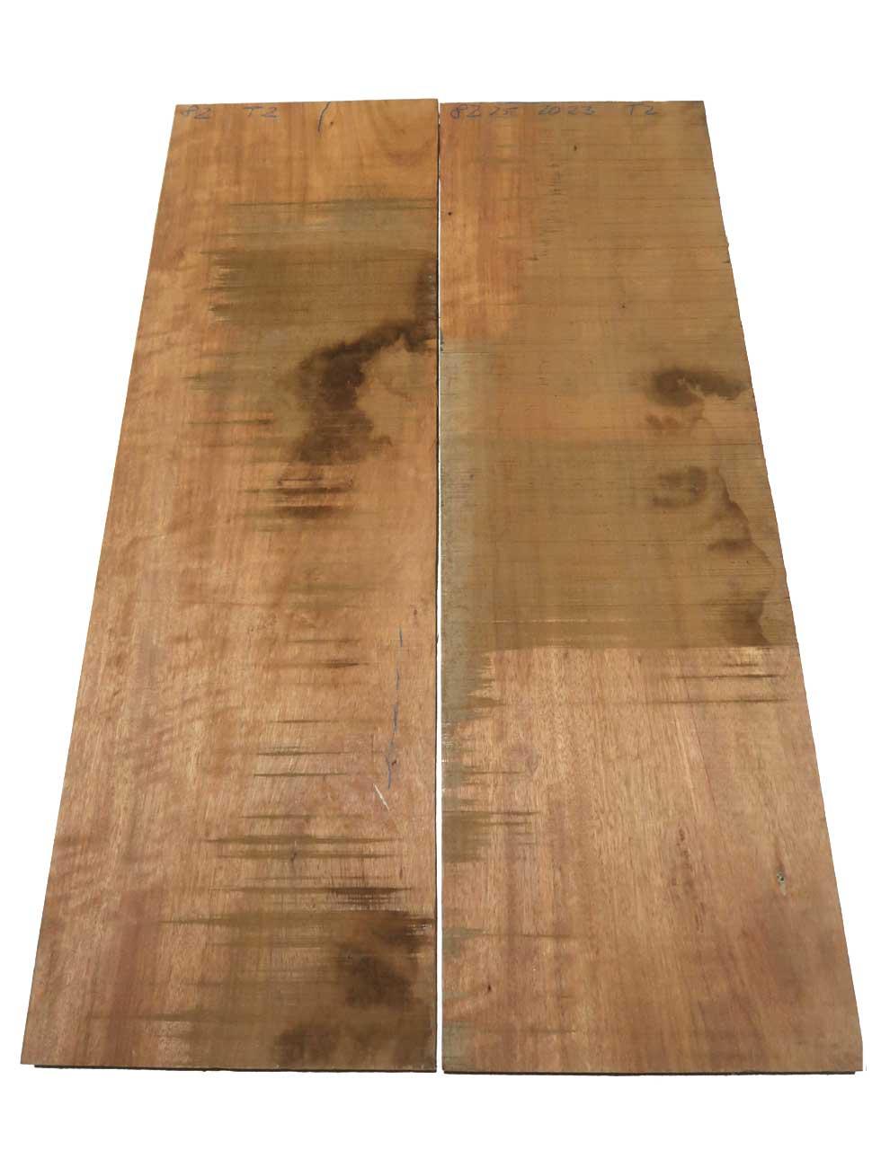 1x Bubinga Holz Rosenholz Brett 82x25cm x 20-23mm #T2