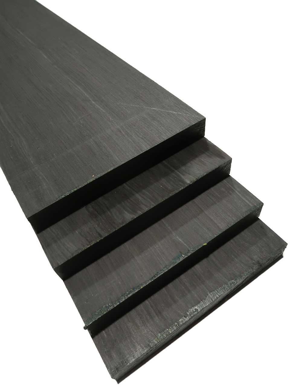 Black SaRaiFo schwarzes Holz 125x21,5cm x 51mm nachhaltiges Ebenholz