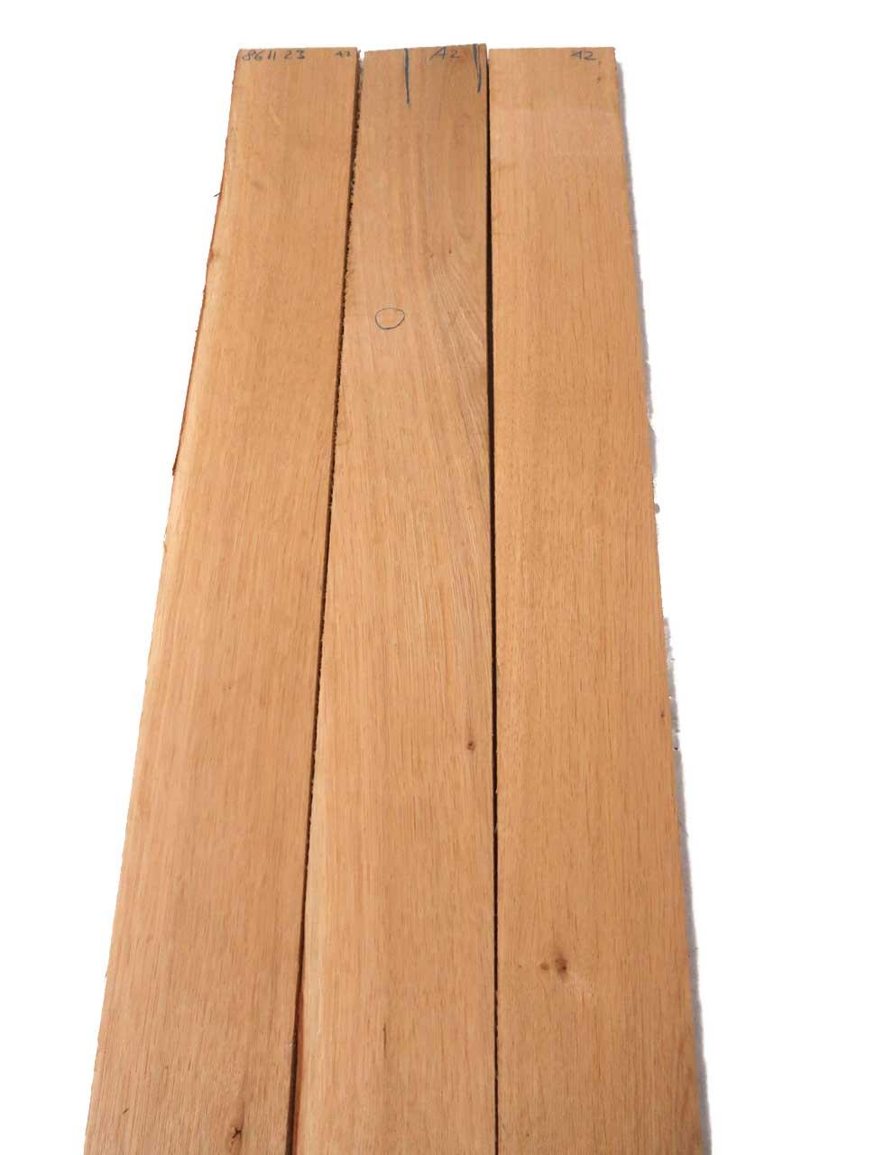 3x Eichenholz Brett Eiche Holz 86x11cm x 23mm #A2