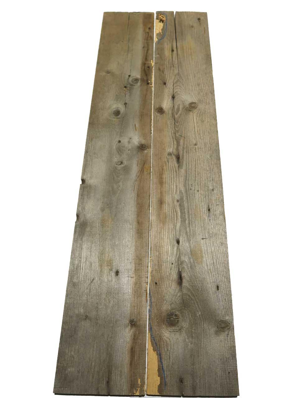 2x Altholz Brett recyceltes Holz 118x18-19cm x 20mm #S4