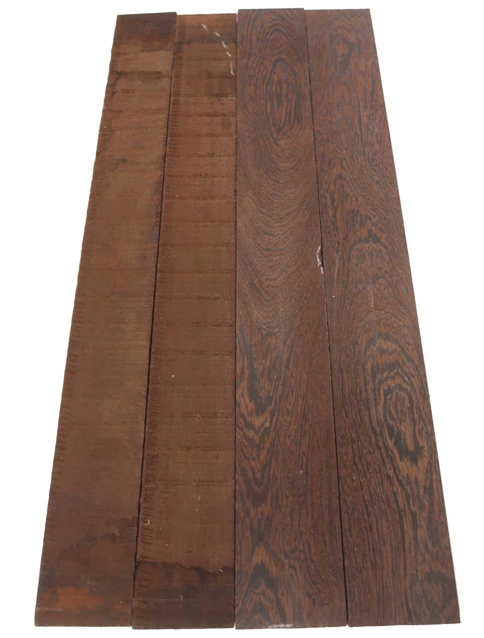 2x Wenge Holz Wengeholz Bretter 95x12cm x 23mm #A2