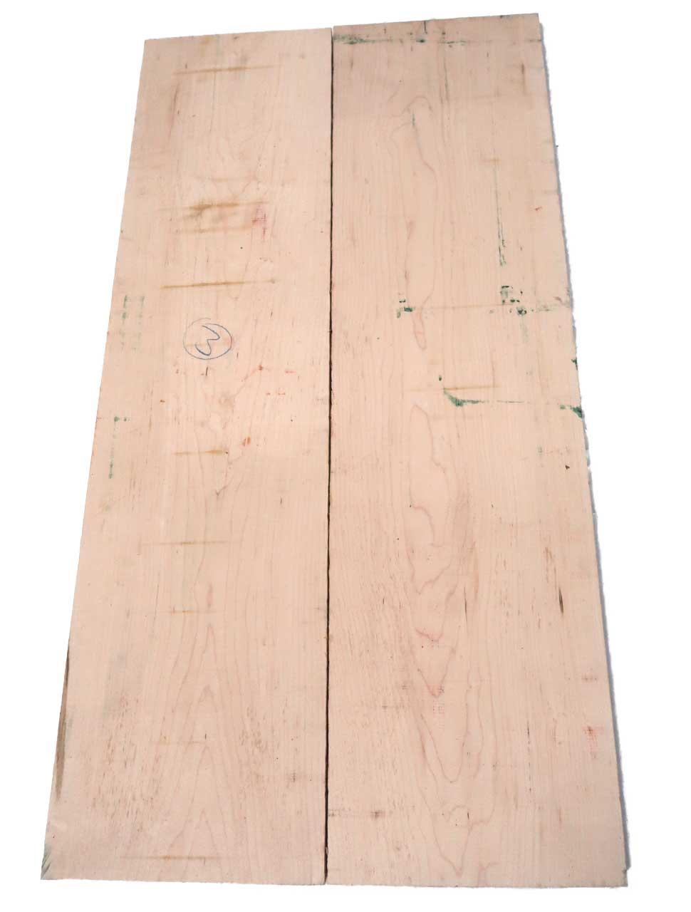 2x Ahornholz Ahorn Holz Brett DIY 92x23-24cm x 24mm #Q4