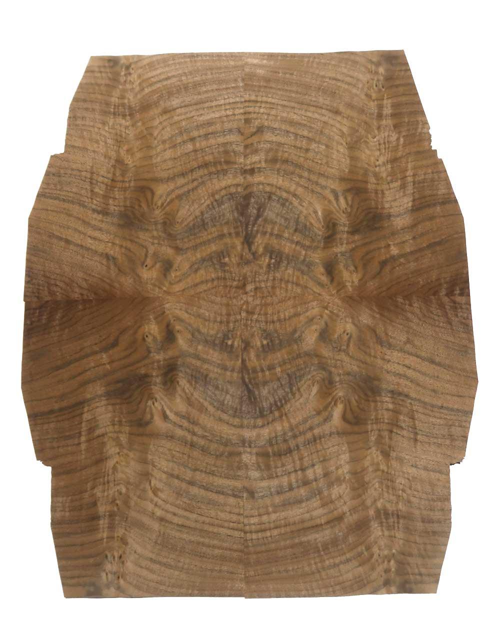 Nussbaum Wurzelholz Furnier Intarsien 30x19-24cm 24 Blätter