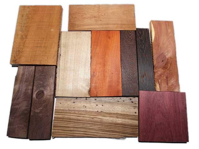 Edelholz Mix für Baster Schmuck Drechsler Abschnitte 9 Arten S1