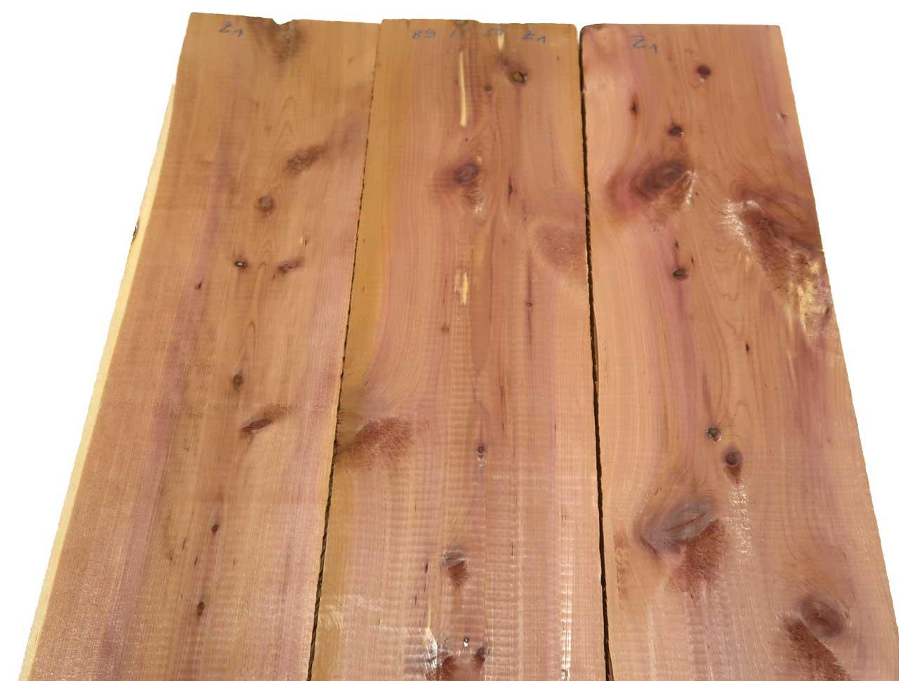 1x Aromatische Rotzeder Zeder Holz 89x15cm x 50mm #Z1