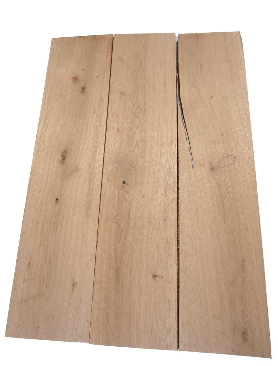 3x Eichenholz Brett Eiche Holz 86x19cm x 23mm #A3