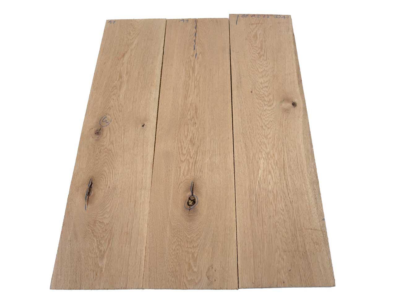 3x Eichenholz Brett Eiche Holz 88x21,5cm x 23mm #A1